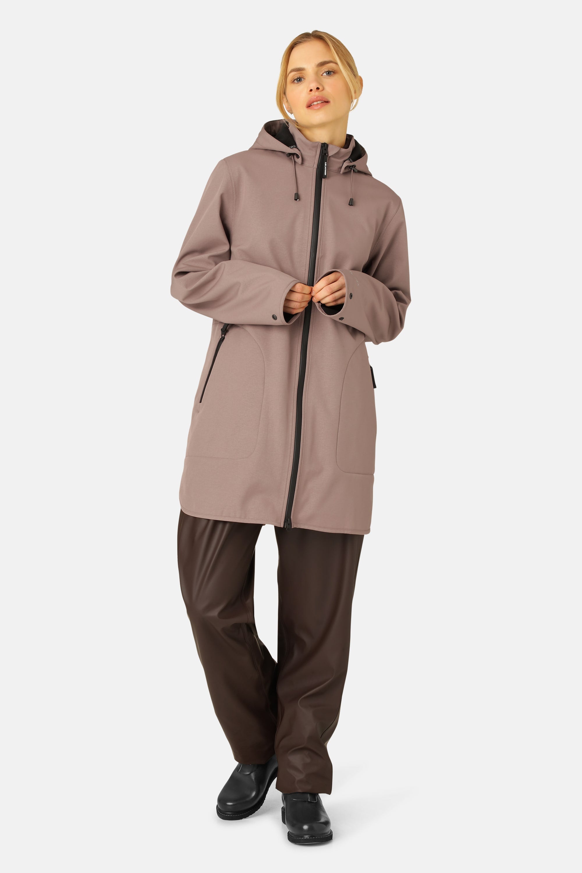 Softshell Regnjakke A-fasong - Old Lavender
